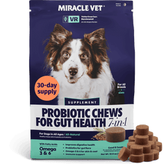 Miracle Vet Probiotic Chews for Dog's Digestion / 60 chews