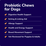 Miracle Vet Probiotic Chews for Dogs - Digestive Health Support
