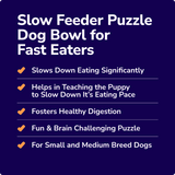 Miracle Vet Slow Feeder Dog Bowl/Dog Puzzle for Fast Eaters