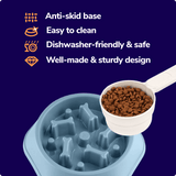 Miracle Vet Slow Feeder Dog Bowl/Dog Puzzle - Anti-skid Base, Easy to Clean, Dishwasher-safe, Sturdy Design