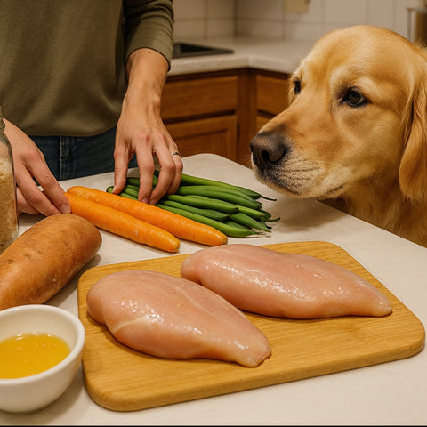 Balanced Dog Food Ingredients for Safe Weight Gain