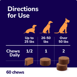Miracle Vet Allergy & Immune Chews for Dogs - Direction for Use