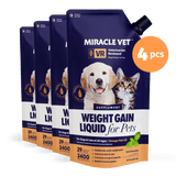 Miracle Vet Liquid Weight Gainer for Dogs & Cats / 16 oz / 4 pcs