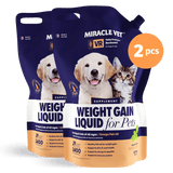 Miracle Vet Liquid Weight Gainer for Dogs & Cats / 32 oz / 2 pcs
