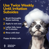 Miracle Vet Medicated Dog Shampoo - Use Twice Weekly Until Irritation Subsides
