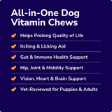 Miracle Vet Healthy Multivitamin Treats - All-in-One Dog Vitamins Chews